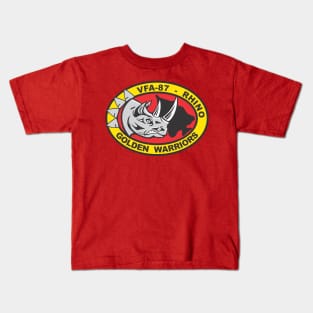 VFA-87 Golden Warriors - Rhino Kids T-Shirt